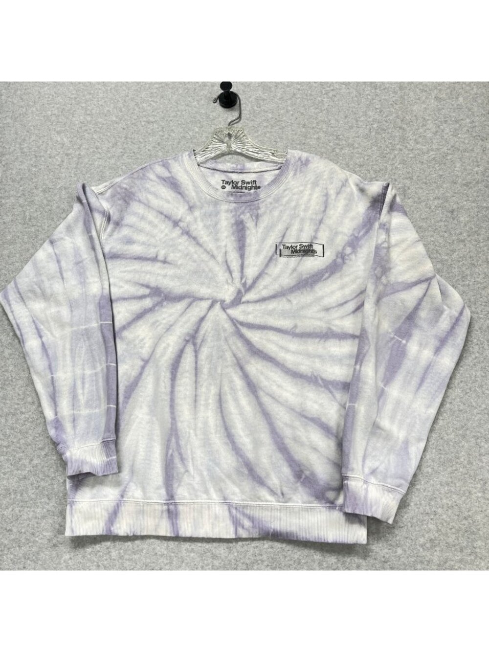 Official Taylor Swift Midnights Lavender Haze Tie Dye Crewneck Sweatshirt Size M